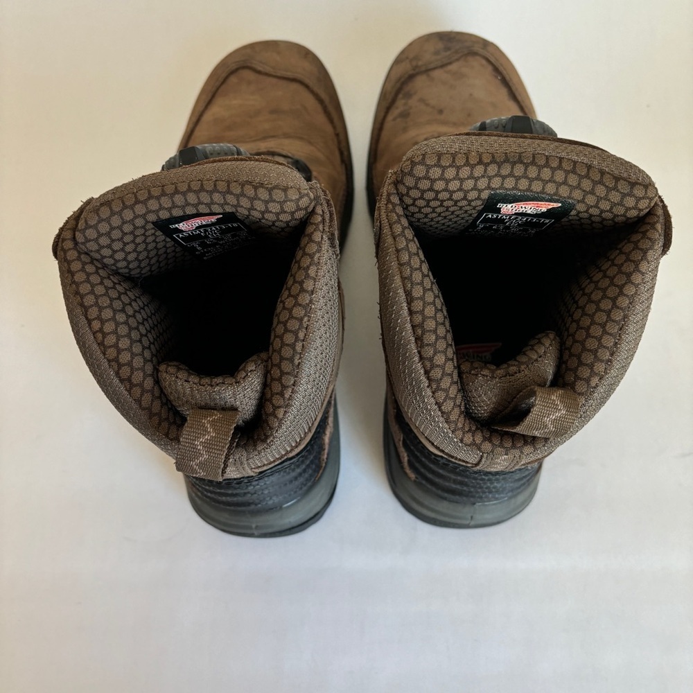 RED WING women brown leather casual Tradeswoman BOA Safety Toe Waterproof size 9 - Picture 8 of 15